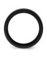 ფოტო #2 პროდუქტის Black Zirconium Polished Ridged Edge Wedding Band Ring