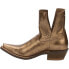 Фото #3 товара Nocona Boots Sitrine Brown Metallic Snip Toe Cowboy Booties Womens Gold Dress Bo