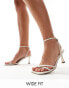 Фото #1 товара Public Desire Kendra Wide Fit kitten heel sandals in cream