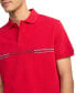 Men's Striped Chest Short Sleeve Polo Shirt