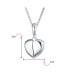 ფოტო #3 პროდუქტის Engraved Saying I LOVE YOU Opening Angel Wing Heart Shape Locket Necklace Pendant For Girlfriend Women .925 Sterling Silver