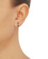 ფოტო #2 პროდუქტის Emerald Swirl Drop Earrings (3/4 ct. t.w.) in 10k Gold