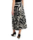 Фото #2 товара Women's Geometric-Print Pleated Midi Skirt