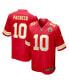 Фото #1 товара Men's Isiah Pacheco Red Kansas City Chiefs Game Player Jersey