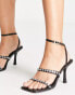 Фото #6 товара Public Desire Wide Fit Leni mid heel sandals with embellished straps in black