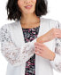 Petite Lace-Sleeve Open-Front Shrug