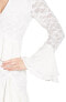 C/meo Collective Phase Ruffle Lace Minidress, Size Small - Ivory 154491