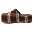 Фото #3 товара COCONUTS by Matisse Bella Plaid Platform Mule Clogs Womens Brown BELLA-927