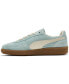 Комфортные женские кроссовки из кожи Palermo от PUMA Light Blue/Gum, 10 - фото #3