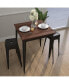 Фото #6 товара Ardennes 31.5 Steel Indoor Contemporary Table With Square Rustic Wood Top