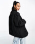 Фото #6 товара & Other Stories waxed cocoon jacket with asymmetric snap clasp front