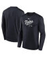 ფოტო #1 პროდუქტის Men's Navy Minnesota Twins Authentic Collection Practice Performance Long Sleeve T-shirt