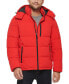Фото #1 товара Men's Stretch Hooded Puffer Jacket, Created for Macy's