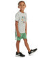Фото #3 товара Комплект для маленьких мальчиков Адидас футболка и шорты, сшитые из хлопка, 2 штуки.