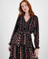 ფოტო #4 პროდუქტის Women's Printed Fit & Flare Tiered Midi Dress