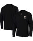 Фото #1 товара Men's Black Pittsburgh Steelers Maverick Thermal Henley Long Sleeve T-shirt