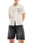 ONLY & SONS loose fit denim short in washed black Черный, XS - W28 - фото #1