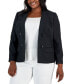 Фото #1 товара Plus Size Shawl Collar Open Front Blazer