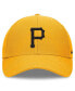 Фото #7 товара Men's Black Pittsburgh Pirates Evergreen Club Performance Adjustable Hat