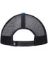 Men's Aqua Circle Trucker Snapback Hat