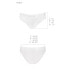 Фото #3 товара Höschen mit breitem Gummiband und Spitze PANTIES PS001 white - Passion S (42)