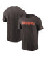 Фото #1 товара Men's Brown Cleveland Browns Team Wordmark T-shirt