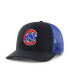 Men's Navy Chicago Cubs Secondary Trucker Snapback Hat Синий - фото #1