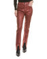 Фото #1 товара Hudson Jeans Harlow Ultra High-Rise Cinnamon Glitter Cigarette Jean Women's Red