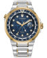 ფოტო #1 პროდუქტის Eco-Drive Men's Endeavor Two-Tone Stainless Steel Bracelet Watch 44mm