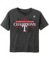 Фото #3 товара Toddler Boys and Girls Heather Charcoal Texas Rangers 2023 American League Champions Locker Room T-shirt