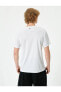 Фото #13 товара 4sam10020nk 000 Beyaz Erkek Polyester Jersey Kısa Kollu T-shirt