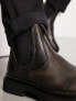 AllSaints Jonboy leather boots in brown US 13 - фото #5