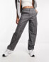 Фото #1 товара ASOS DESIGN seam detail cargo trouser in grey with contrast stitch