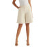 Фото #1 товара Scoop Women's Straight Leg Tailored Bermuda knee-length Shorts Beige Size 18