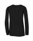 Фото #1 товара Women's Oversize Loose Fitting Waffle-Knit Henley Thermal Sweater