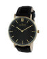 Фото #1 товара Часы и аксессуары PEUGEOT мужские супертонкие наручные часы с черным циферблатом 40 мм