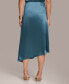 Women's Asymmetrical-Hem Satin Skirt