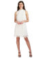 ფოტო #1 პროდუქტის Women's Mock-Neck Sleeveless Lace Dress