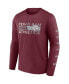 Фото #4 товара Men's Maroon Texas A M Aggies Broad Jump 2-Hit Long Sleeve T-shirt
