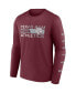 ფოტო #4 პროდუქტის Men's Maroon Texas A M Aggies Broad Jump 2-Hit Long Sleeve T-shirt