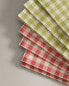 Gingham paper napkins (pack of 30) Зеленый, 33 x 4 x 40 cm - фото #5