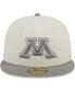 Фото #2 товара Men's Stone, Gray Minnesota Golden Gophers Chrome and Concrete 59FIFTY Fitted Hat
