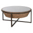 Кофейный столик Home ESPRIT Стеклянный древесина ели 102 x 102 x 46 cm