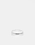 ASOS DESIGN band ring in silver tone