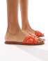 Фото #4 товара ALDO Elanaa padded flat sandals in orange leather