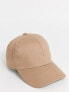 ASOS DESIGN baseball cap in stone