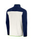 ფოტო #3 პროდუქტის Men's NFL x Darius Rucker Collection by Navy, Cream Seattle Seahawks Micro Fleece Quarter-Snap Jacket