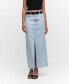 Фото #3 товара Women's Slit Denim Skirt