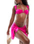 Фото #2 товара Free Society ruched underwire bikini top in jazz pink