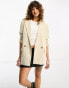 Фото #2 товара Bershka oversized blazer in sand